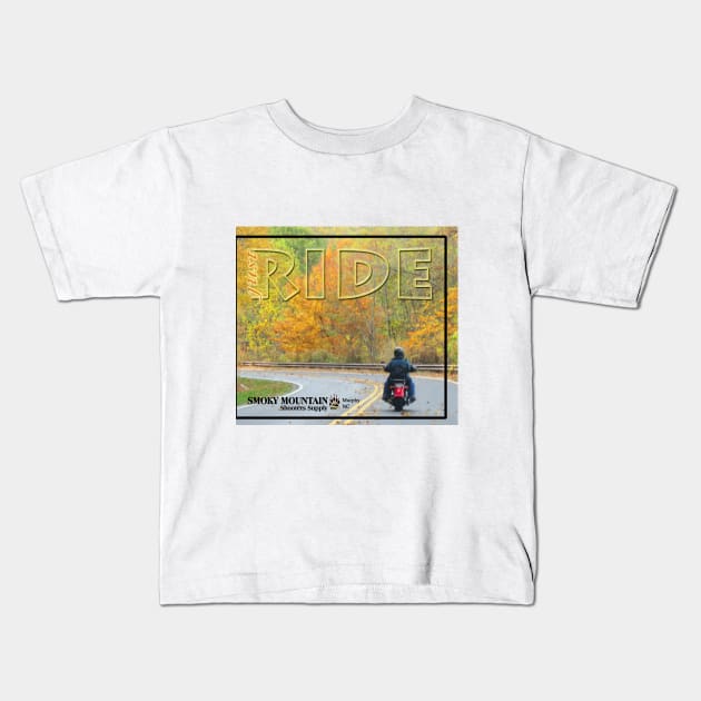 Motorcycles and Autumn Kids T-Shirt by killintime